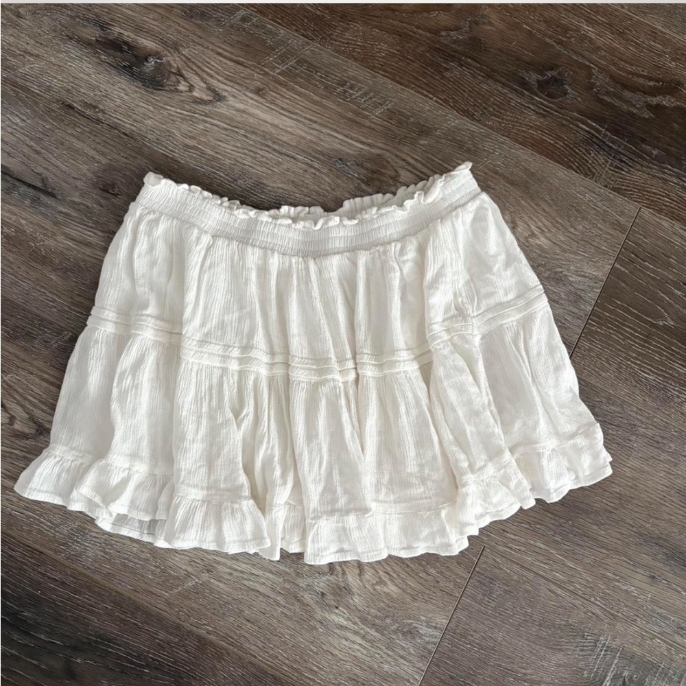 Princess Polly Ivory Ruffle Skirt